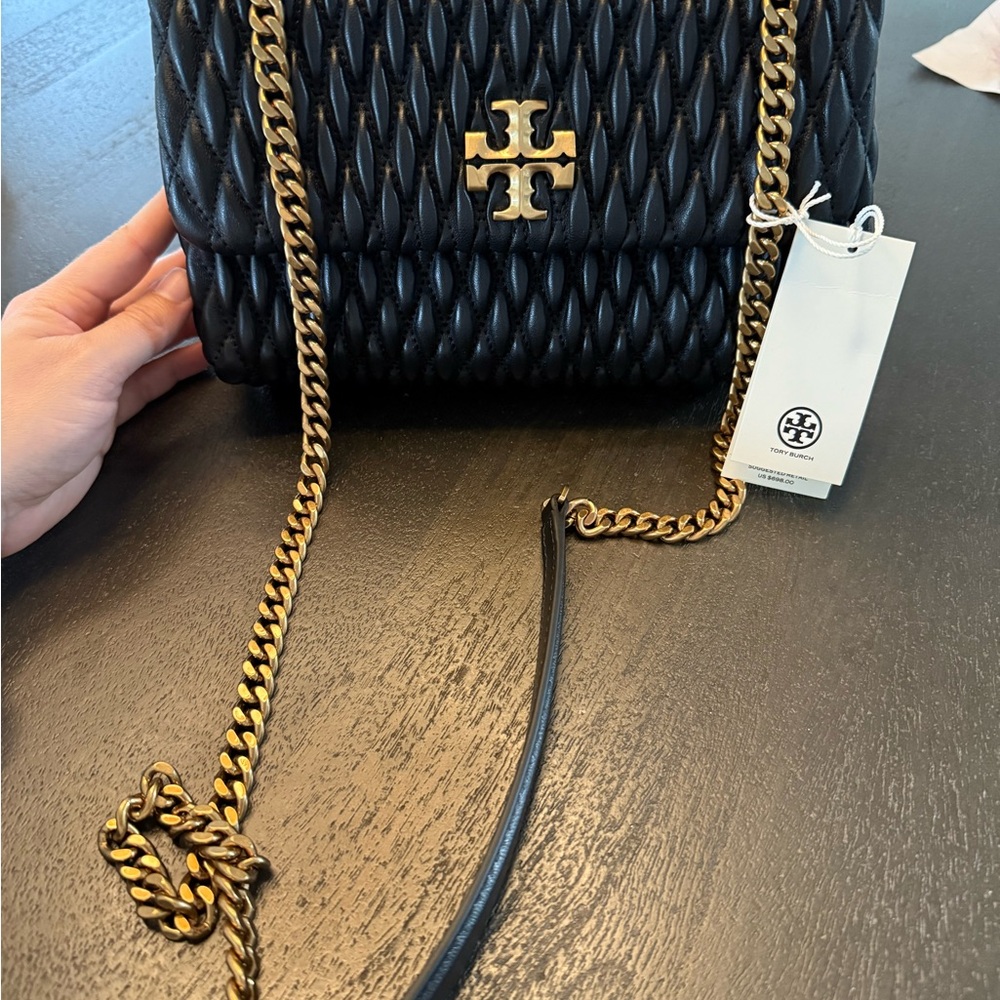 Tory Burch Black Quilted Shoulder Bag
